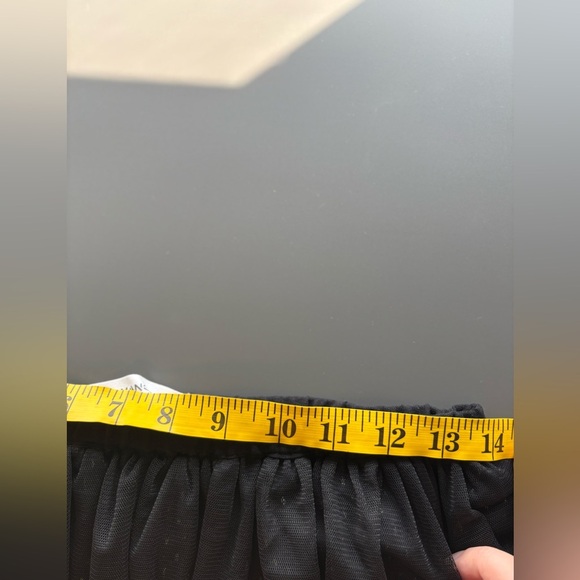 Mango Black Tulle Skirt with Silver Detail – Size Medium - Picture 8 of 9